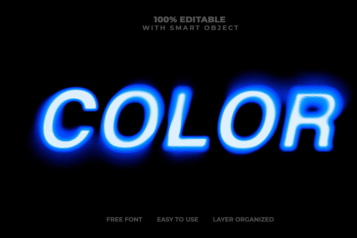 Blue Neon Glow Text Effect PSD, a Layer Style Add-On by Md Jahidul99 (Photo 2 of 2)