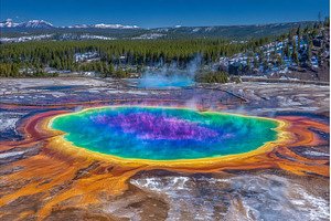 The Grand Prismatic Spring Geyser is, a Person Photo by ZinetroN