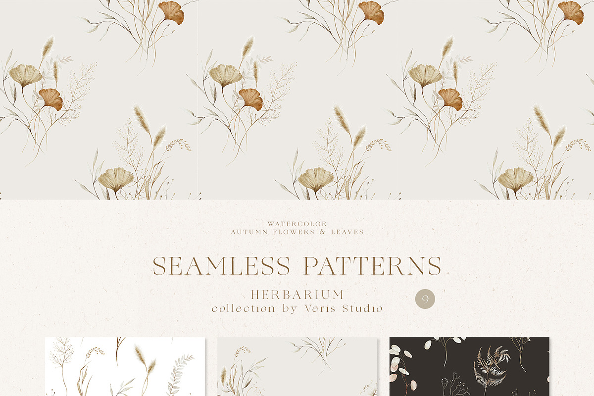 Autumn Wildflower Watercolor Floral, a Decorative Illustration by Veris Studio (Photo 7 of 15)