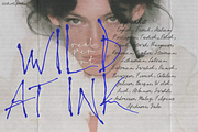Wild at Ink - Liquid Ink Fonts, a Handwritten Font by Lilithcollageart (Thumbnail 4 of 11)