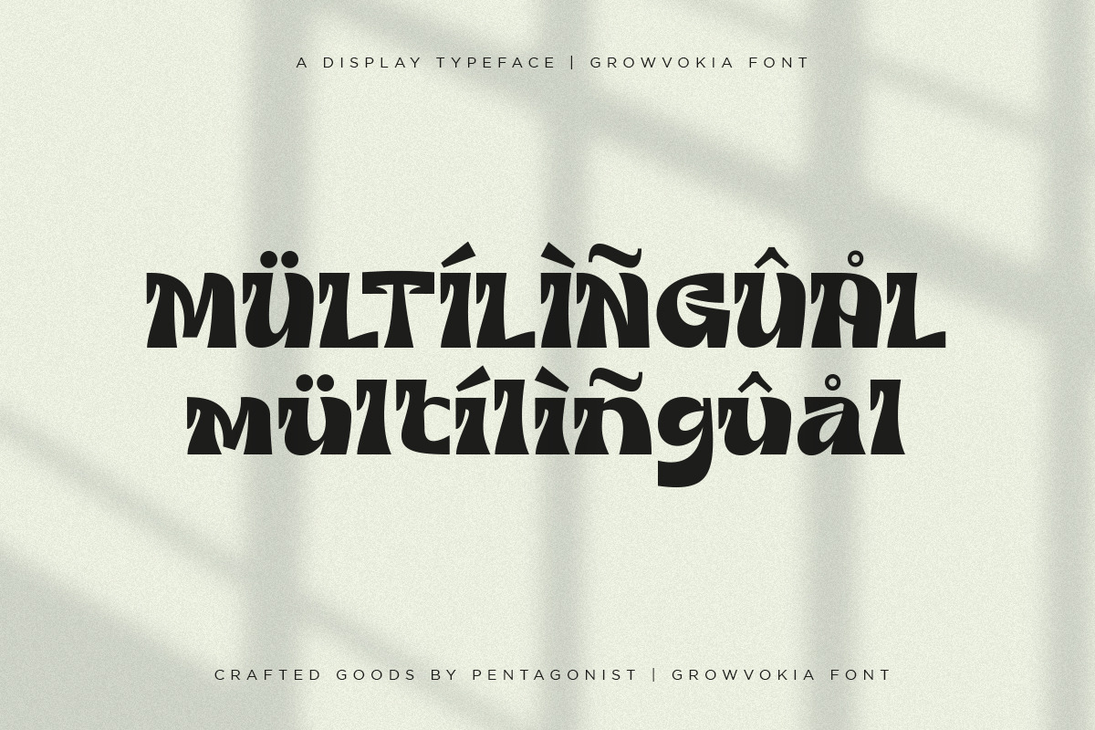 GROWVOKIA | Groovy Display, a Serif Font by Pentagonistudio (Photo 10 of 10)