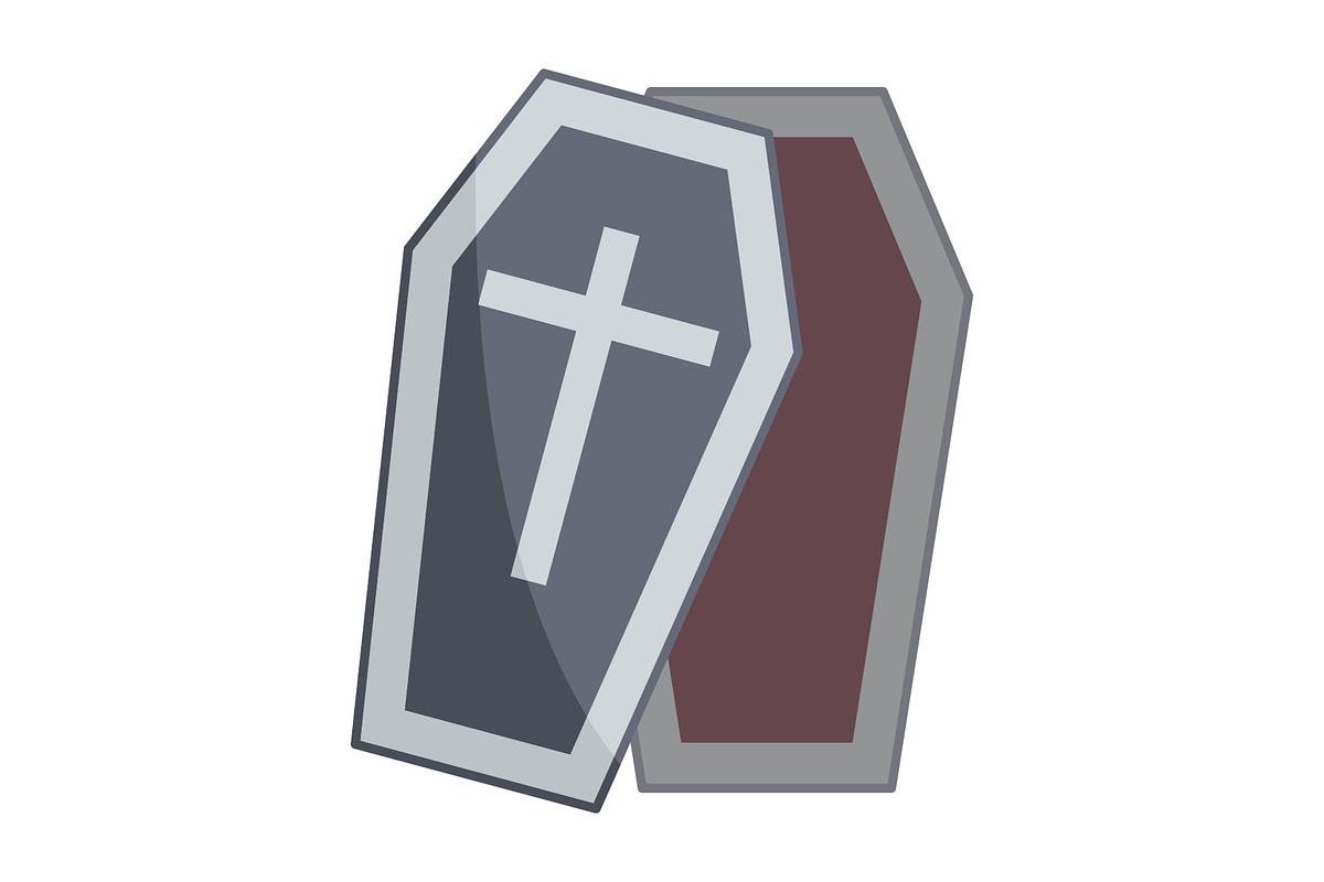 Coffin Illustration Icon, an Icon by Pexelpy (Photo 1 of 2)
