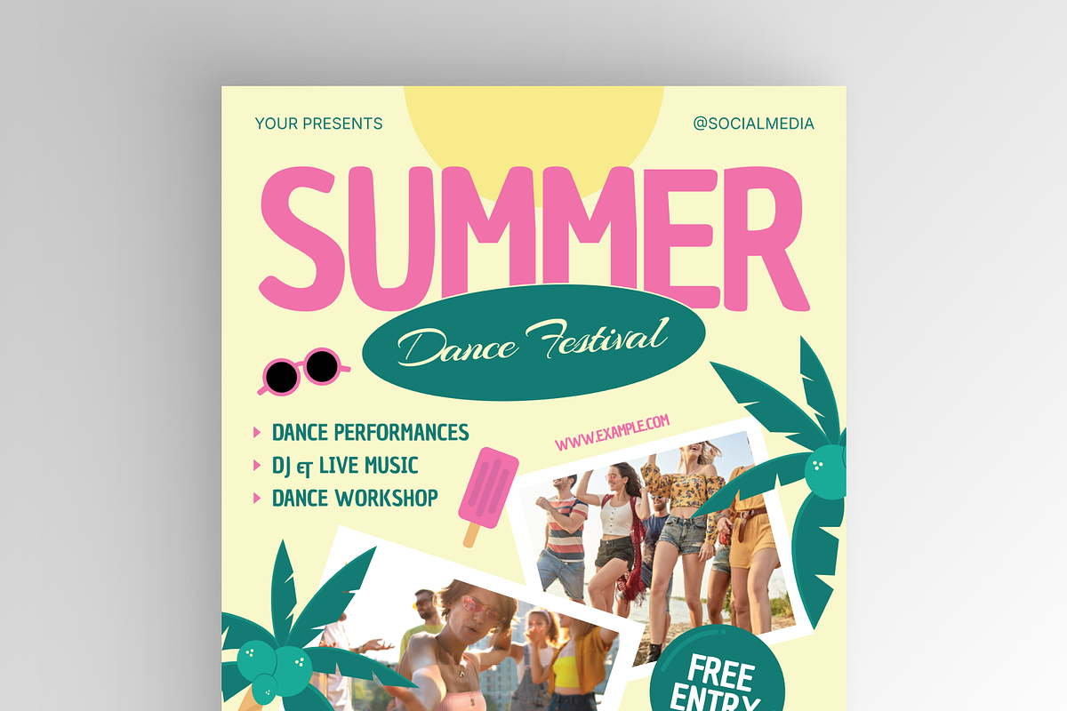 Playful Summer Dancing A3 Poster, a Poster Template by Annora Studio (Photo 5 of 6)