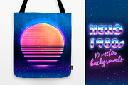 HELLO 1980s! 10 vector backgrounds, a Texture Illustration by Varvara Gorbash (Thumbnail 3 of 3)