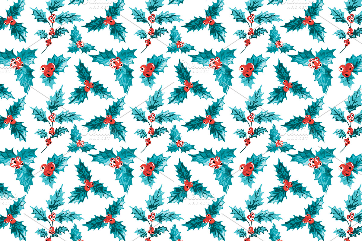 12 Winter Seamless Patterns Set, a Pattern Graphic by Sunset&Sea Design (Photo 4 of 4)