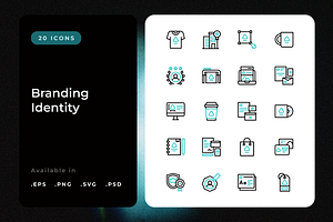 Branding Identity Icons, an Icon by Wencory