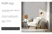 Living Room Wallpaper Mockups, a Product Mockup by mock-ups (Thumbnail 3 of 16)