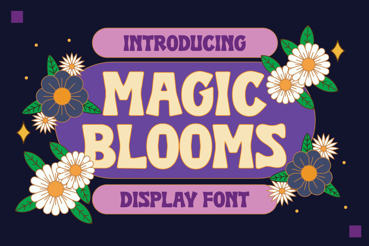 Magic Blooms, a Font by caocastudio (Photo 1 of 5)