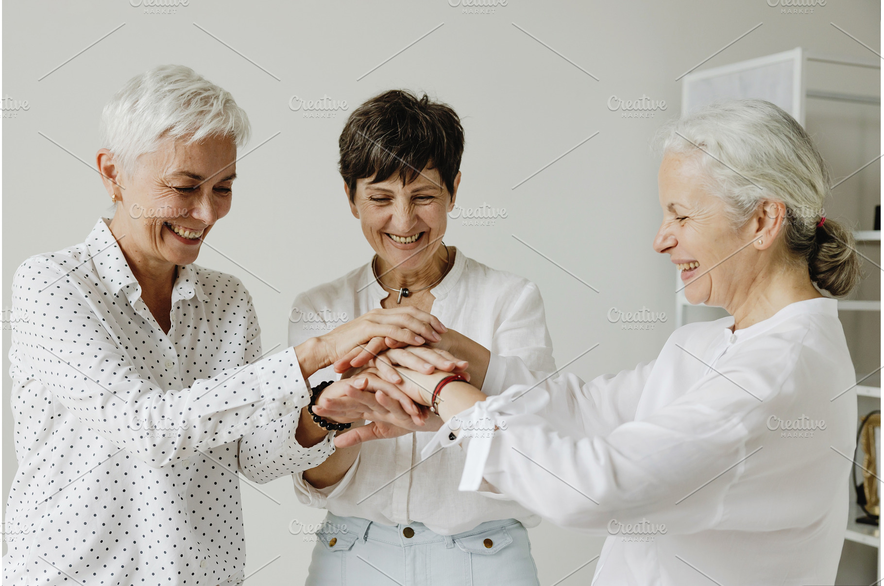 Three confident mature women, a Person Photo by Aliona Serzhanova