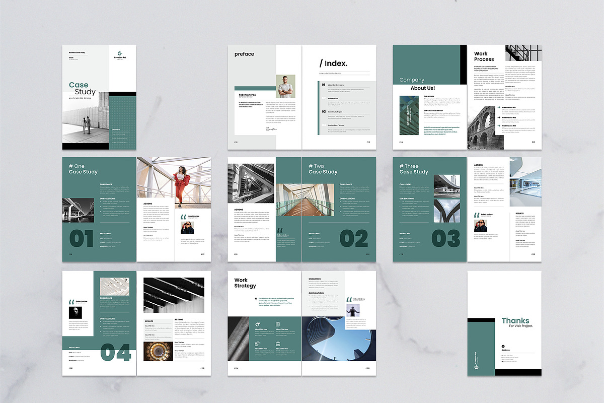 Case Study Canva Brochure Template, a Brochure Template by NorthPeak (Photo 10 of 10)