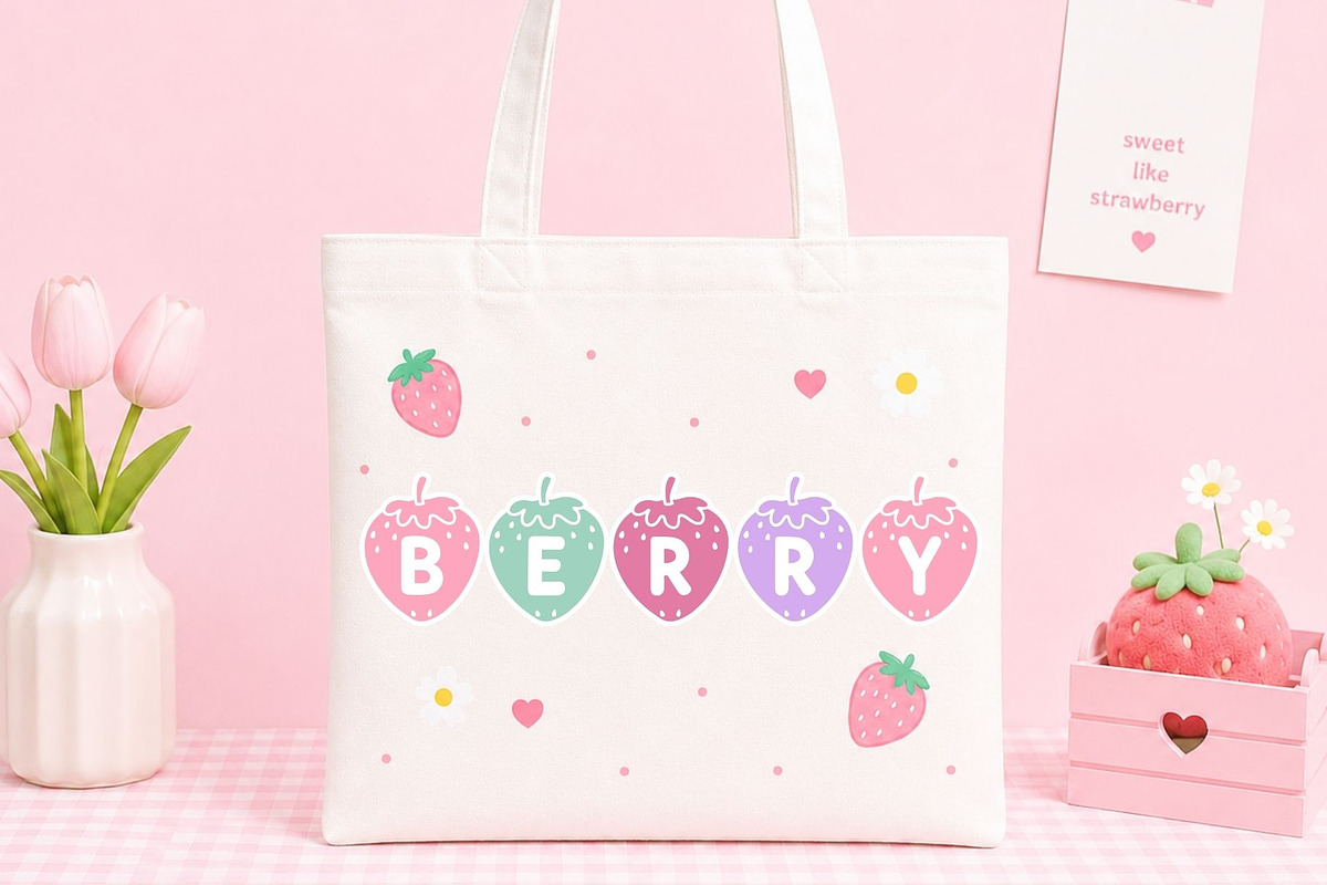 Pink Berry - sweet decorative font, a Symbol Font by AnningArts (Photo 3 of 6)