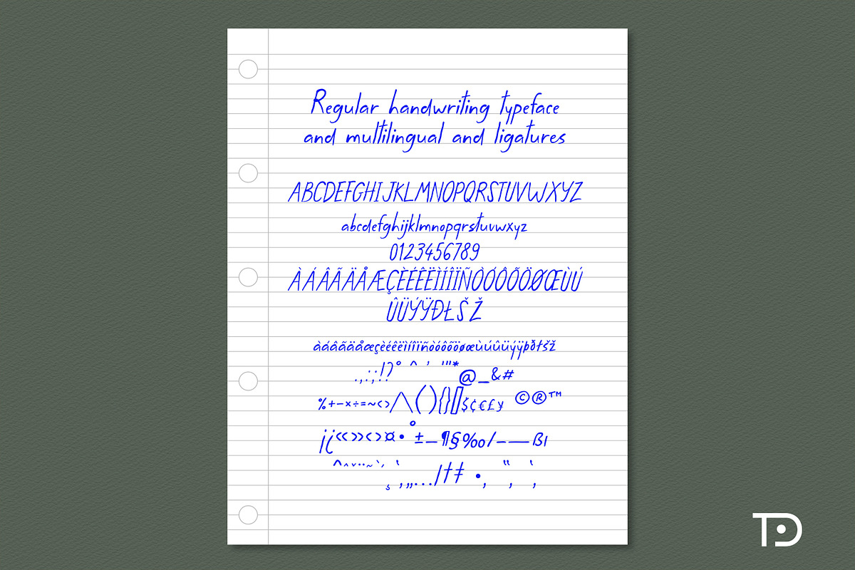 Whimsical Postcards handwritten font, a Handwritten Font by Tanondesign (Photo 7 of 7)