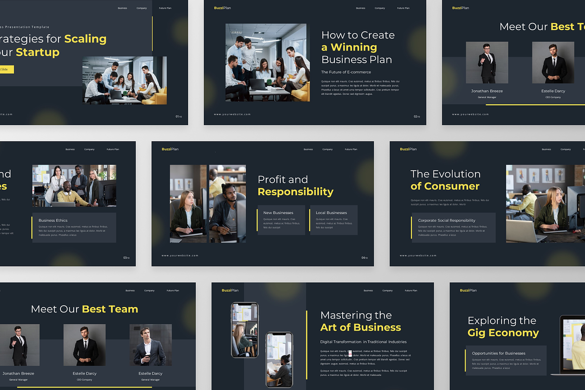 Startup Business PowerPoint Template, a Presentation Template by ...