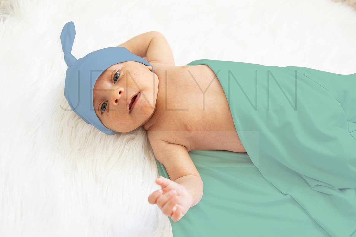 Minky Blanket + Knotted Hat Mockup, a Hat Mockup by JENLYNN Stock Shop (Photo 3 of 4)