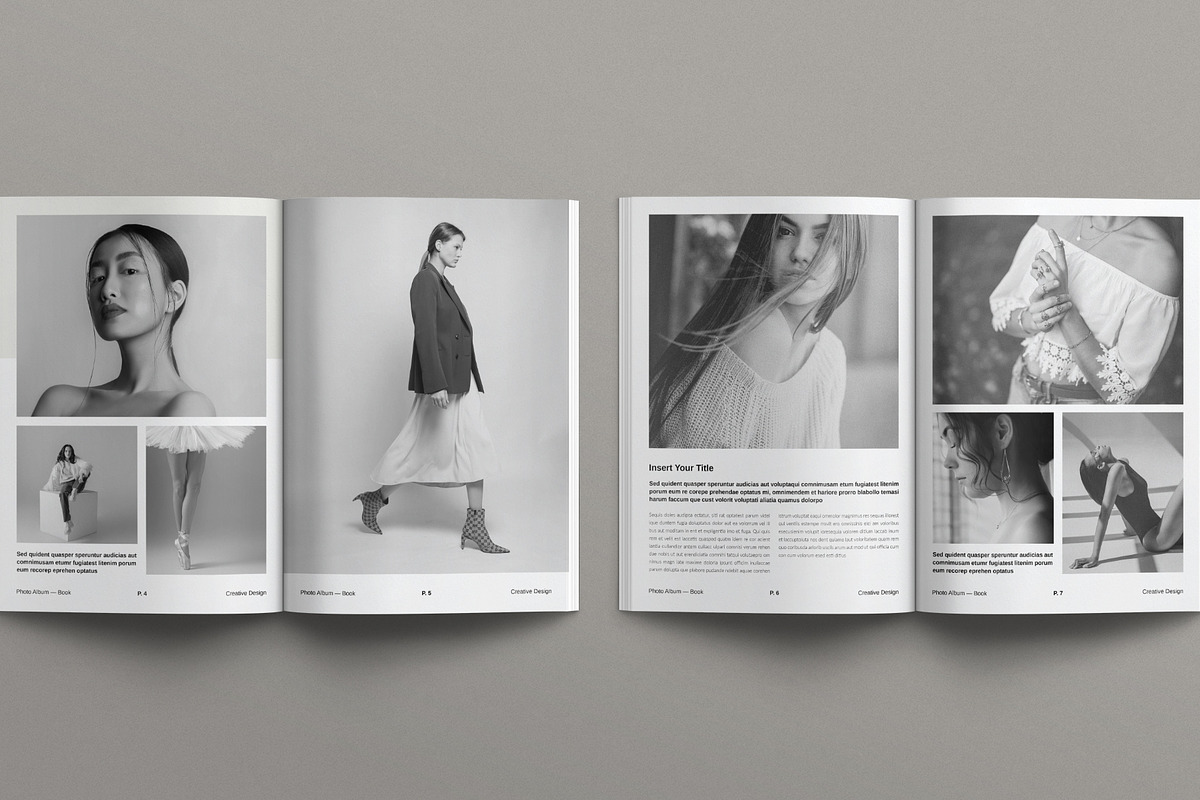 Digital Photo Album Book Template, a Brochure Template by E-Type (Photo 3 of 10)