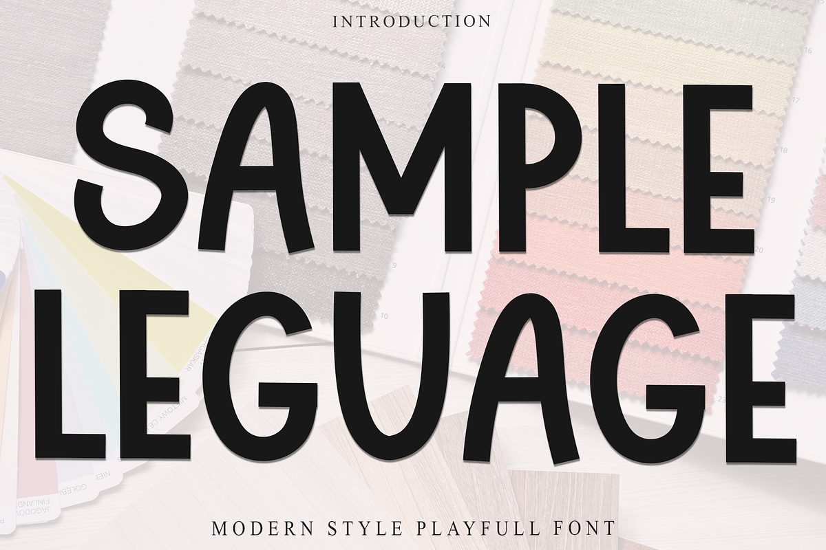 Sample Leaguage, a Sans Serif Font by FreshTypeINK (Photo 1 of 8)