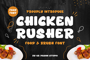 Chicken Rusher - Food Font