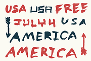 45 Hand Painted USA Elements, an Object Graphic by GhostlyPixels (Thumbnail 4 of 6)