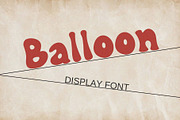 Balloon Display Font, a Handwritten Font by Ruddean2109 (Thumbnail 1 of 10)