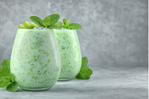 A light grey stone background serves, a Food & Drink Photo by ZinetroN