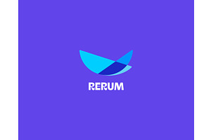 Abstract bird vector logo from, an Illustration by Bureau