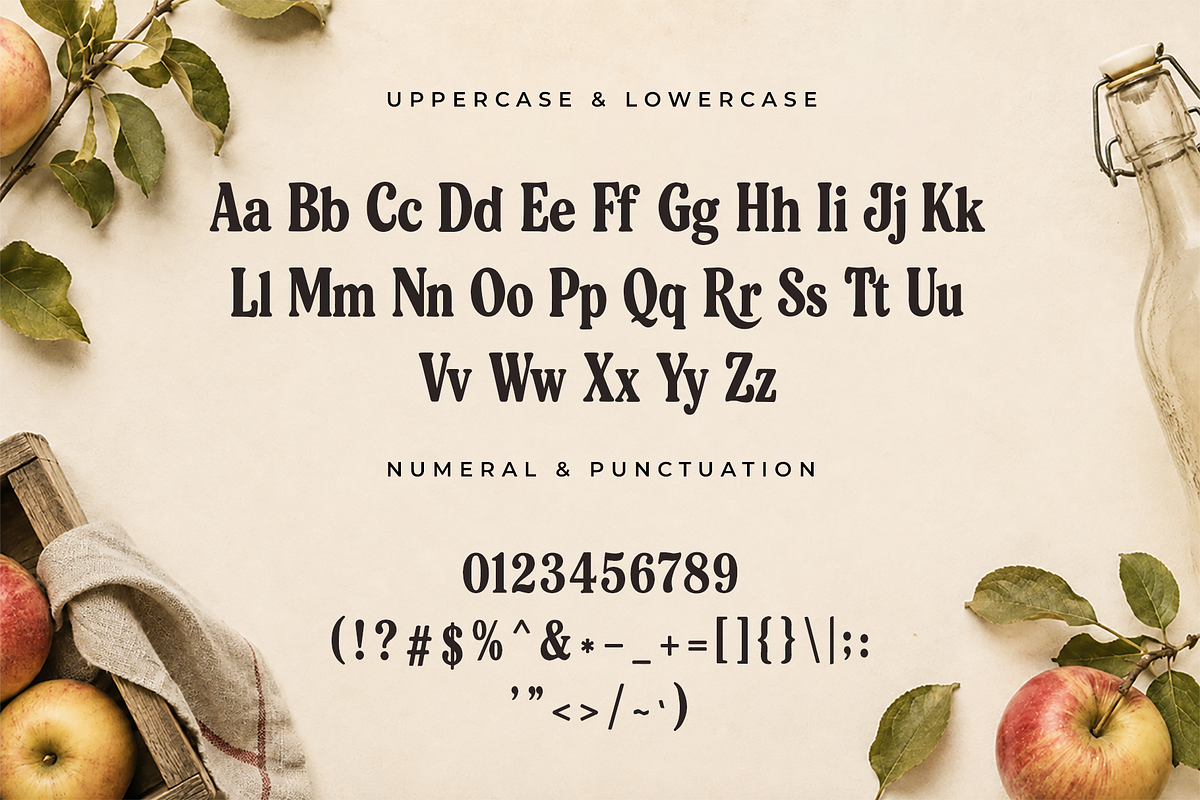 Cidergrove - Rustic Vintage Font, a Serif Font by overlaytemplates (Photo 4 of 5)