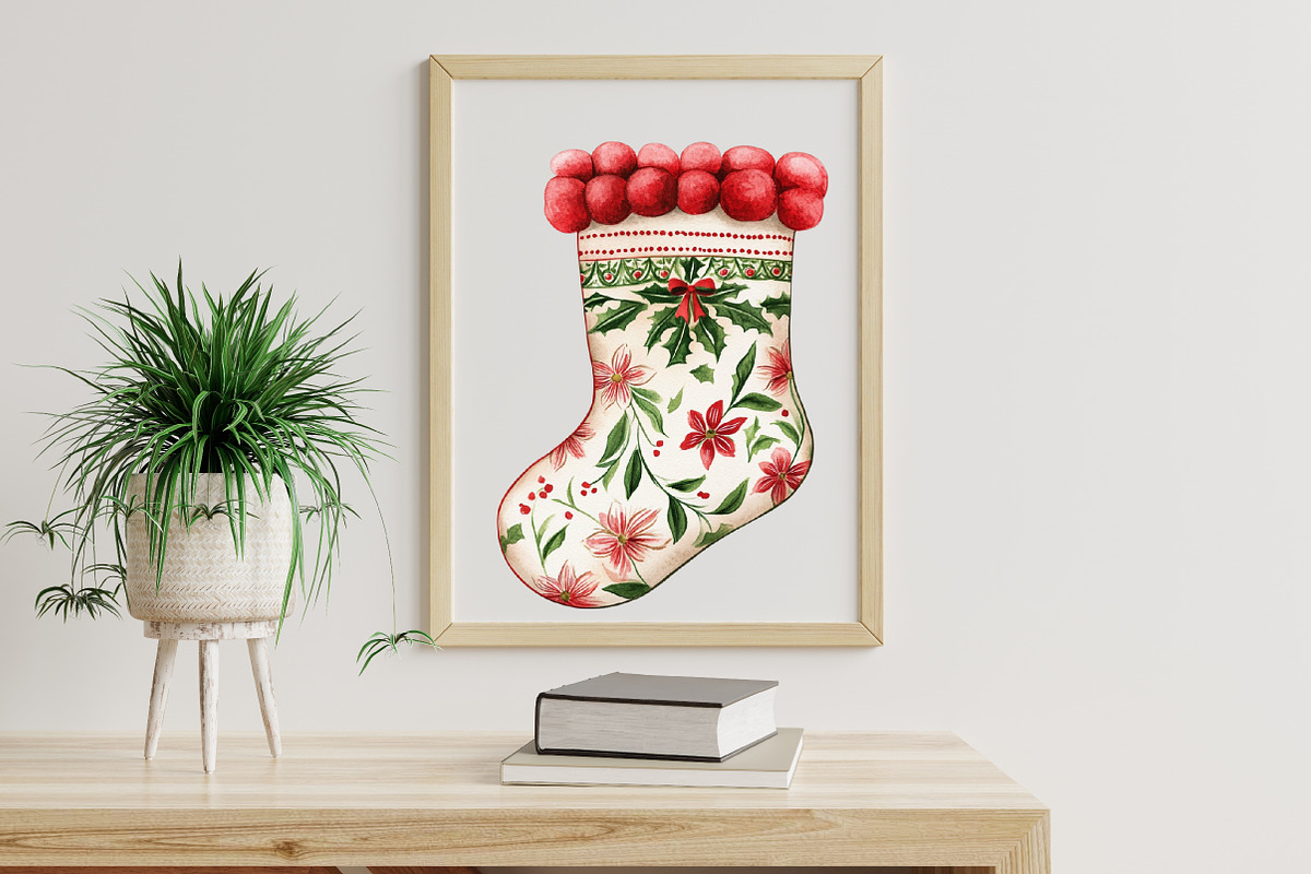 Chinoiserie Red & Green Christmas Cl, an Illustration by Libby Wishes (Photo 5 of 7)