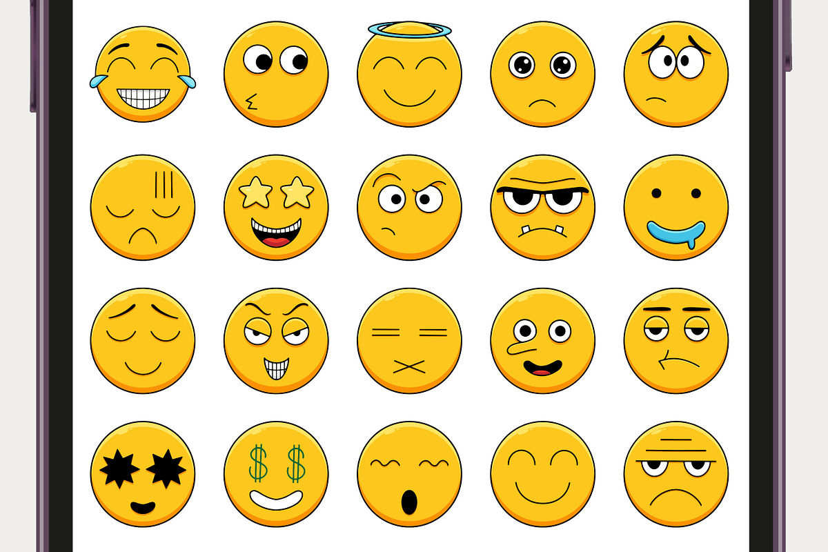 Emoji Character Expressions Set, an Emoji Icon by Tekuni (Photo 5 of 11)
