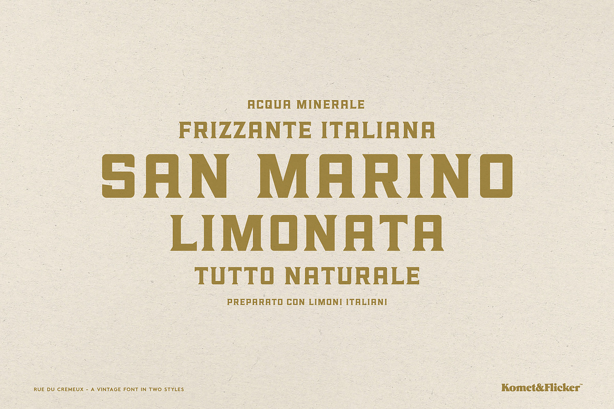 Rue Du Cremeux, a Slab Serif Font by Komet & Flicker (Photo 7 of 13)