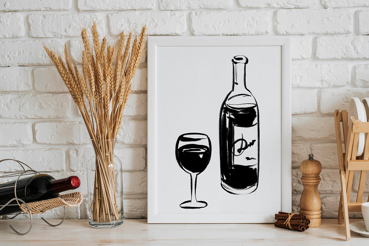 Mediterranean Delicious Food, a Brushes & More by HabitusDesigns (Photo 5 of 11)
