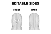 Balaclava Mask Vector Flat Mockup, a Mask Mockup by Infinity Mockups (Thumbnail 2 of 8)