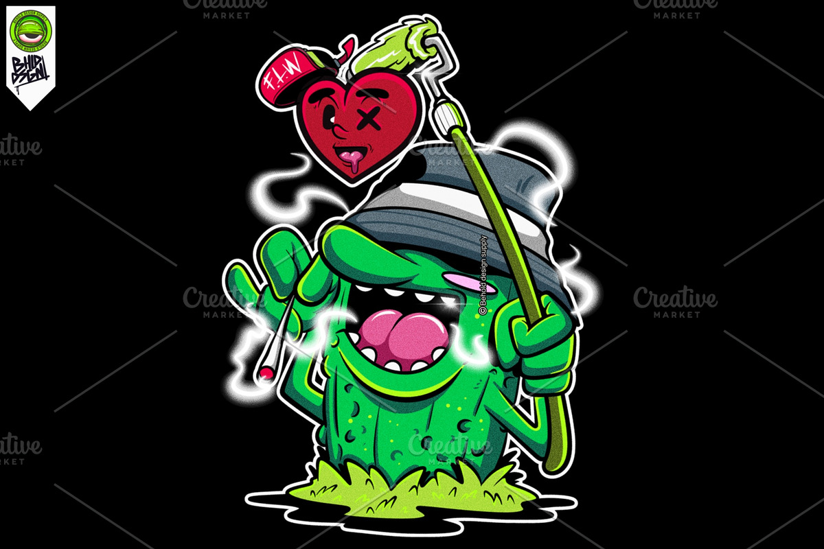 OL'SKOOL CACTUS, an Object Illustration by Behold creative supply (Photo 1 of 3)