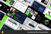 Marketing Plan GSlides,Powerpoint, a Presentation Template by Fit-tee (Thumbnail 1 of 2)