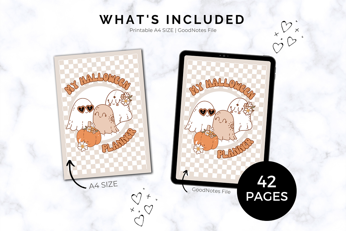 2023 Retro Halloween Planner, a Templates & Theme by Jennifer Magri Templates (Photo 4 of 9)