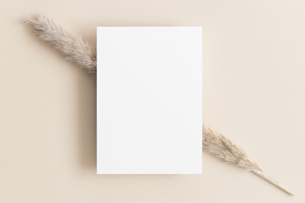 White invitation card mockup, JPEG, an Arts & Entertainment Photo by Snoflinga