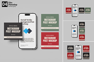 Social Media Post Mockup, an Advertising Mockup by GraphicWindow