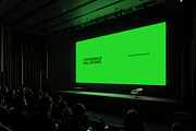Conference Hall screen mockups, a Mockup by Wannathis.one (Thumbnail 5 of 10)