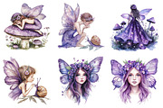 Watercolor Magical Garden, a Seasonal Illustration by DreamArtGraphic (Thumbnail 3 of 4)