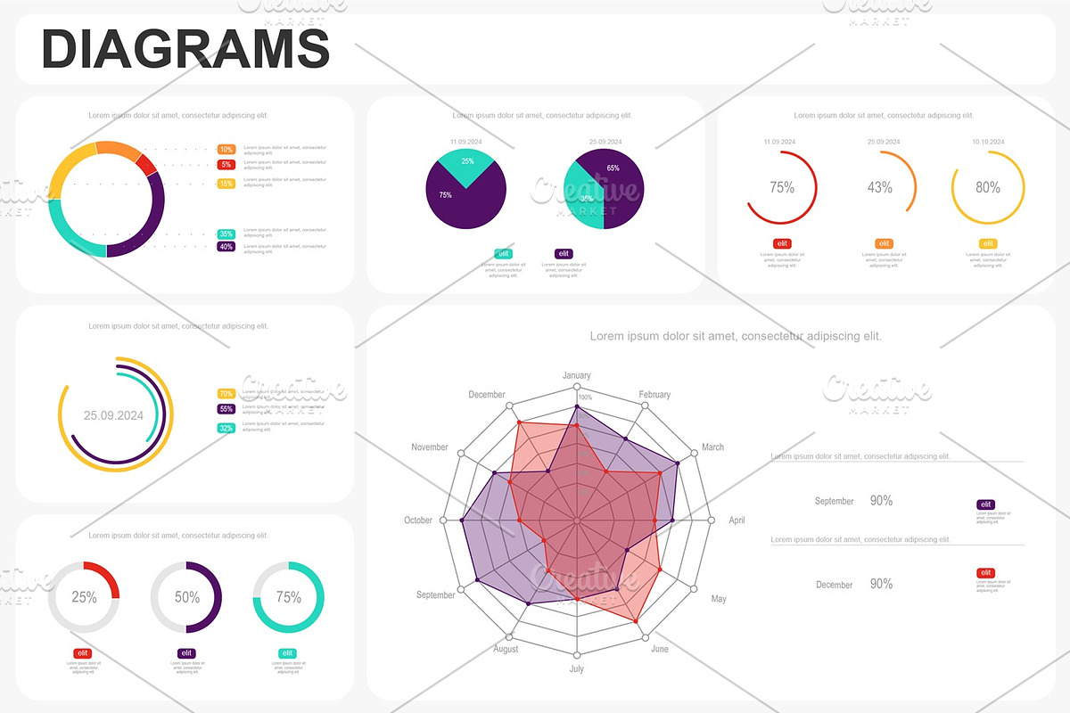Business Infographics Templates, a Presentation Template by alexdndz (Photo 3 of 11)