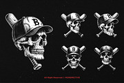 10 Bundle Dark Art Skull Bat Basebal, an Illustration by Morspective (Thumbnail 5 of 7)