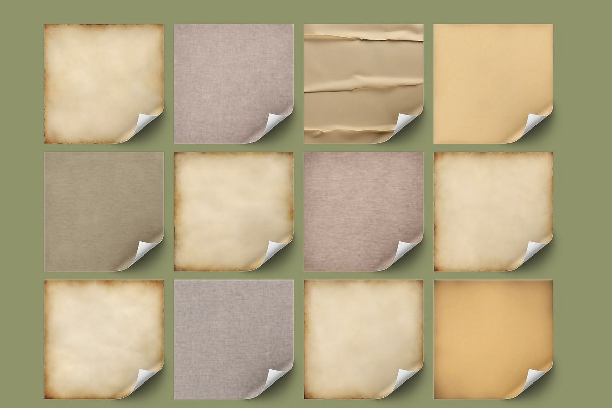 44 Old Paper Vintage Textures, a Background Graphic by UniqueMe (Photo 4 of 14)