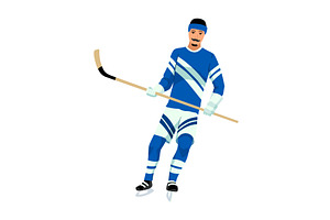 Hockey player. Ice hockey team, a Sport Illustration by Things for designers