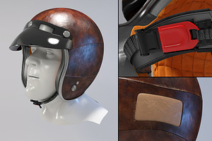 Retro Motorcycle Helmet