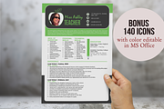 3 in 1 modern Word teacher resume, a Resume Template by Inkpower (Thumbnail 1 of 5)