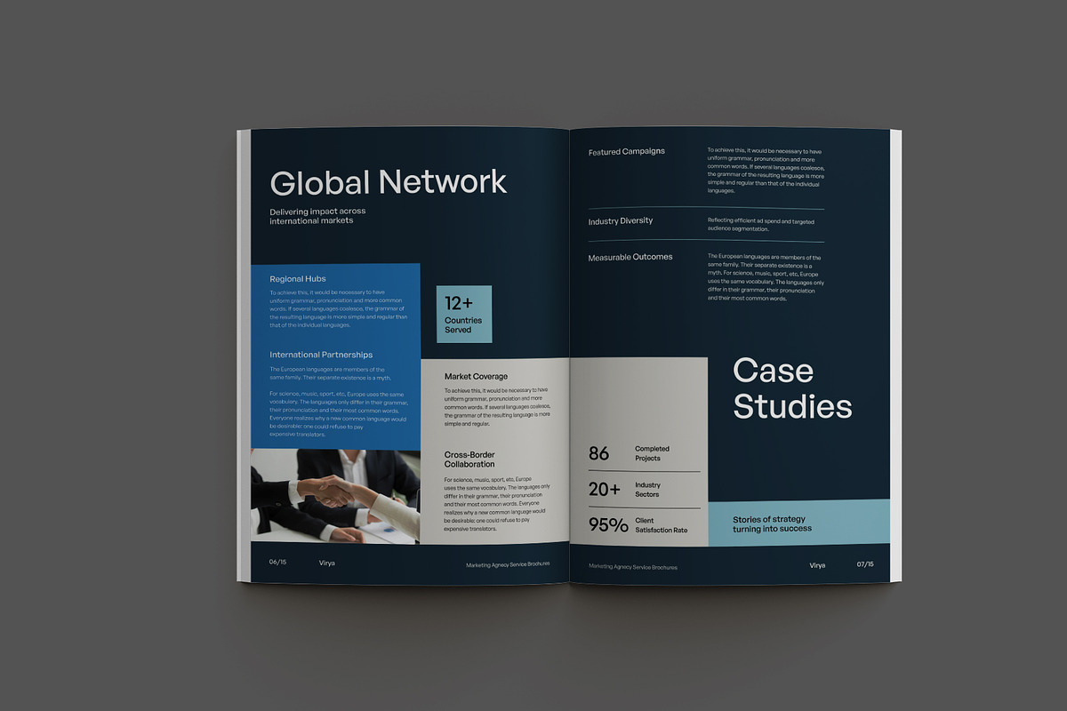 VIRYA | Marketing Agency Brochure, a Brochure Template by Neermana (Photo 3 of 10)