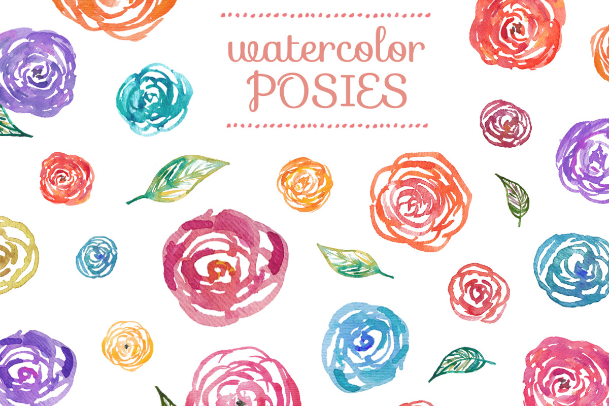 Watercolor Posies
