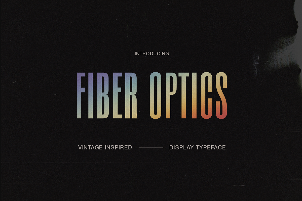 FIBER OPTICS Condensed Display Font, a Sans Serif Font by ALunadoki Design (Photo 1 of 3)