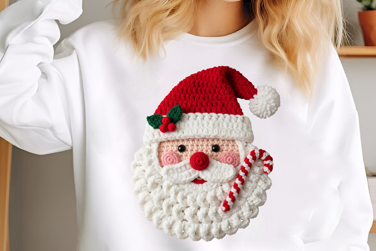 Crochet Yarn Christmas Png Santa, an Illustration by SinaCreation (Photo 3 of 7)