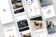 Workout - Fitness App UI Kit, an UI Kit Template by iDoodle Studio (Thumbnail 3 of 4)