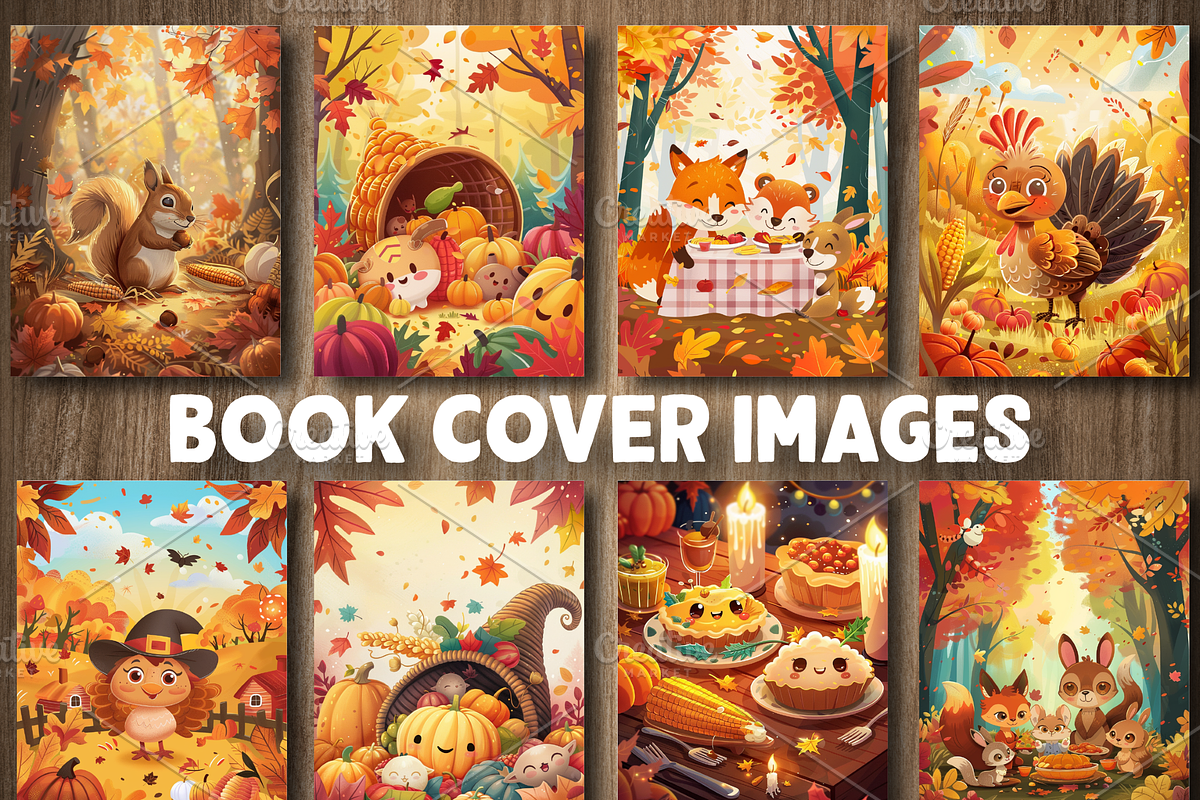 Kawaii Cute Thanksgiving Coloring, a Seasonal Illustration by Design Station (Photo 3 of 5)